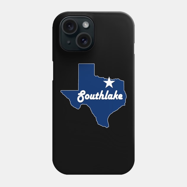 City of Southlake Texas Lone Star State Map Navy Blue Phone Case by Sports Stars ⭐⭐⭐⭐⭐