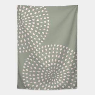 Boho Mid Century Dots 5 Tapestry