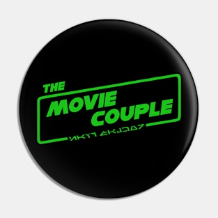 Movie Couple Logo Tee - Green Logo Pin