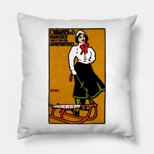 1911 Sporting Goods Advertisement Pillow