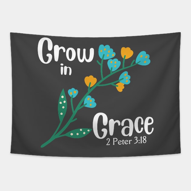 Grow in Grace Flower Tapestry by Just Ministry