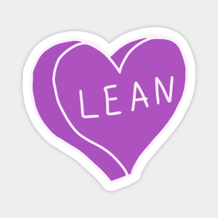 Lean Purple Heart Magnet