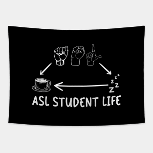 Funny American Sign Language Future College ASL Student Life Tapestry