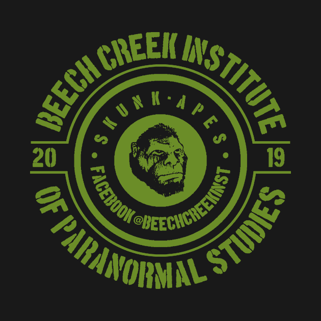 Beech Creek Institute Stencil Seal (Olive Ink) by J. Rufus T-Shirtery