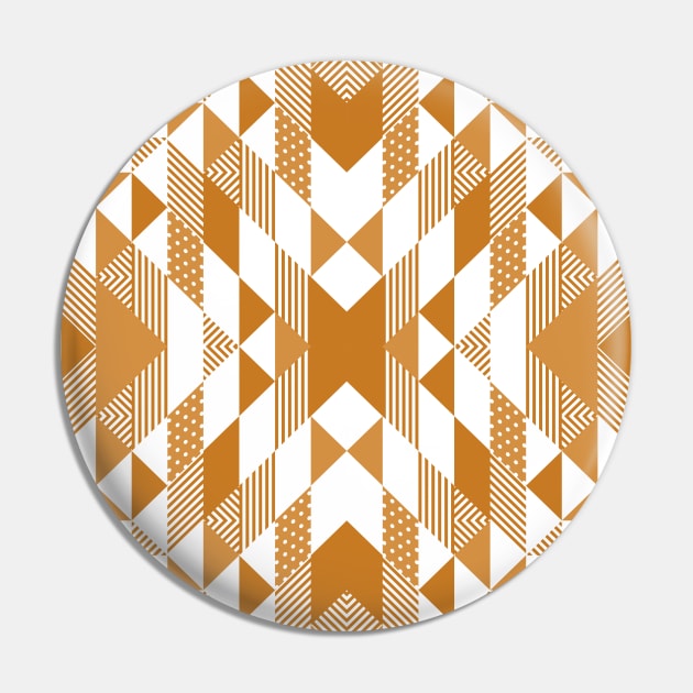 Native American Caramel Pattern Pin by marieltoigo