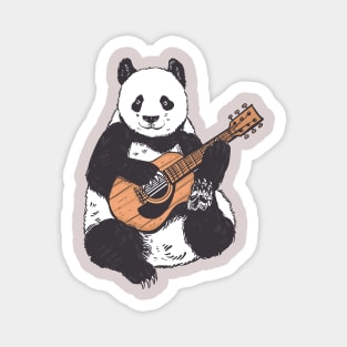 Guitar Panda Cute Animal Magnet