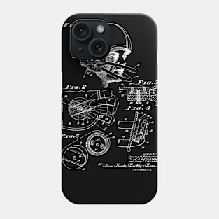 Football Helmet Vintage Patent Drawing Funny Novelty Phone Case