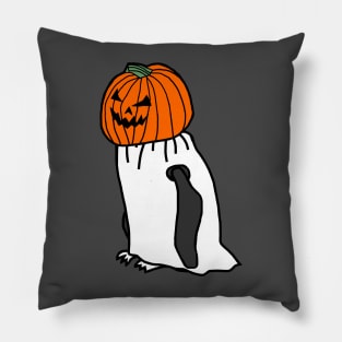 FRONT and BACK Halloween Horror Spooky Penguin Pillow