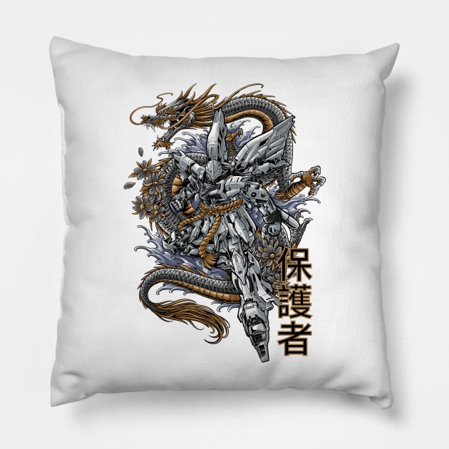 Sinanju Dragon Force Pillow by secondsyndicate