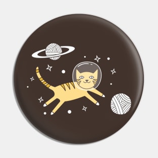 Cat Needs More Space Pin