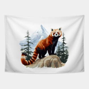 Red Panda In Nature Tapestry