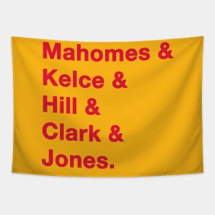 2019 Kansas City Chiefs Red Tapestry