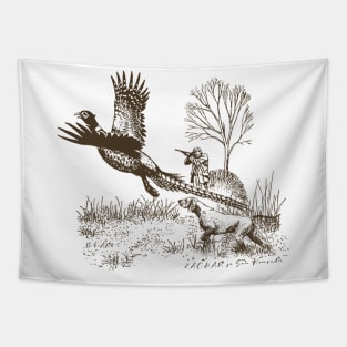 Hunting pheasant with GSP Tapestry