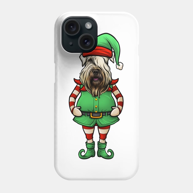 Wheaten Terrier Christmas Elf Phone Case by whyitsme