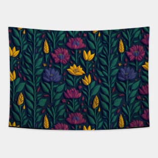 Scandinavian Summer Colorful Spring Flowers Tapestry