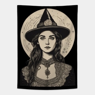 Vintage Witch Tapestry