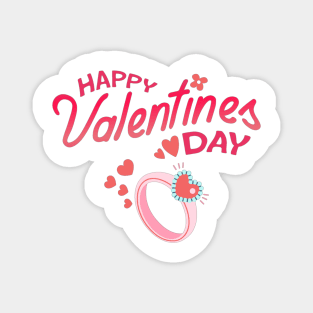 Happy Valentines Day - Ring! Magnet