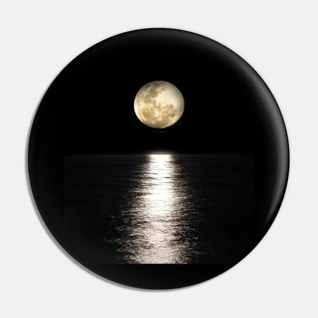 moon ocean calm view Pin by tedd