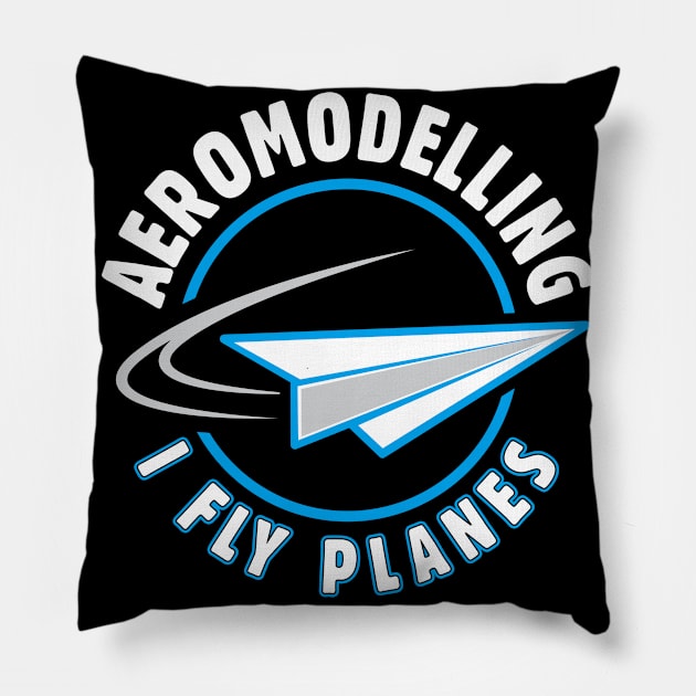 Funny Aeromodelling Model Aircraft Hobby Addict Aeromodeller Fly Day Paper Planes Pillow by Merchking