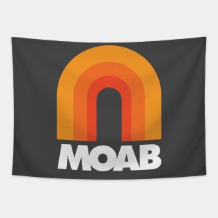 Moab Utah Retro Design Tapestry