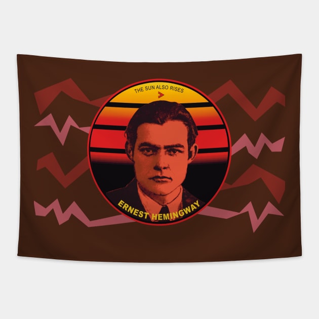 Ernest Hemingway - The Sun Also Rises Tapestry by Exile Kings 