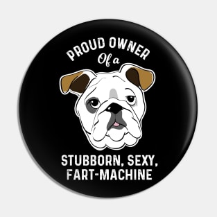 Funny English Bulldog Bulldog Lover Gifts Pin