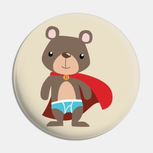 Underbear, the Caped Hero We Deserve Pin