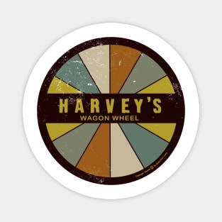 Vintage Harvey's Wagon Wheel Reno Nevada Magnet