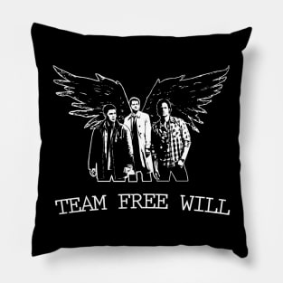 Team Free Will Supernatural Pillow