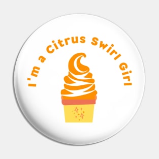 Citrus Swirl Girl - Pocket tee Pin