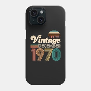 50th birthday gifts for men and women December 1970 gift 50 years old Phone Case