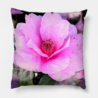 Pink camellia Pillow