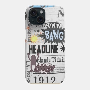 RETRO VINTAGE NEWSPAPER COMICS Phone Case