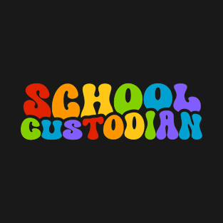 School Custodian Funny Custodian Janitor Squad Appreciation T-Shirt