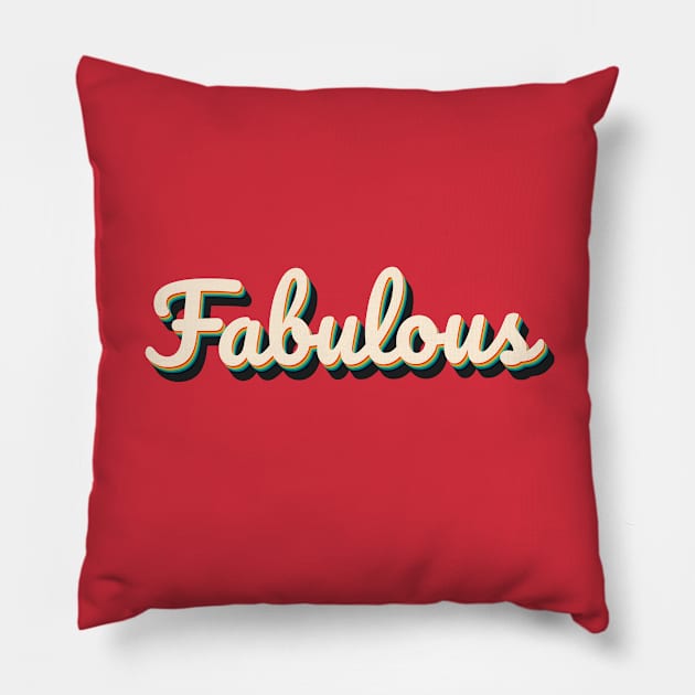 Fabulous Colorful Text 3d Effect Sticker Pillow by Sizzlinks