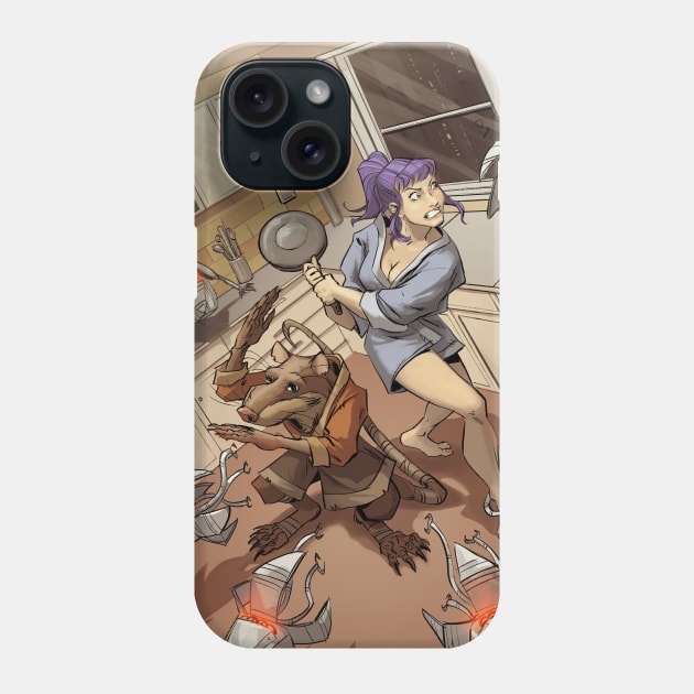 TMNT April and Splinter Phone Case by markodjeska