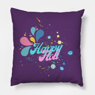 Happy Holi Festival Pillow