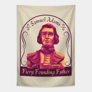 Samuel Adams Portrait and Quote Tapestry