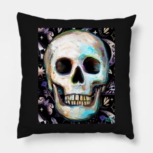 Witchy Skull Occult Magic Pillow