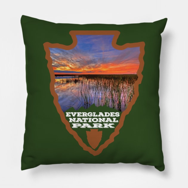 Everglades National Park arrowhead Pillow by nylebuss