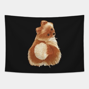 You asleep yet? A Funny sneaky dog Gift Idea Tapestry