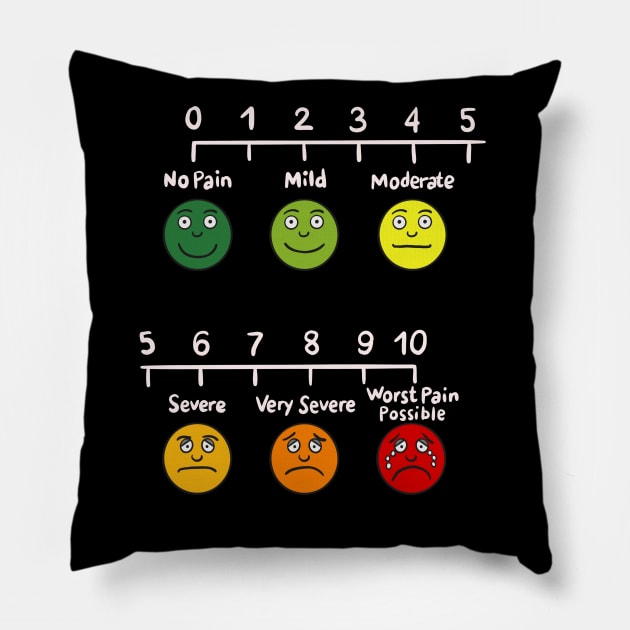 Useful Nurse Infographic Pain Assessment Pillow by isstgeschichte