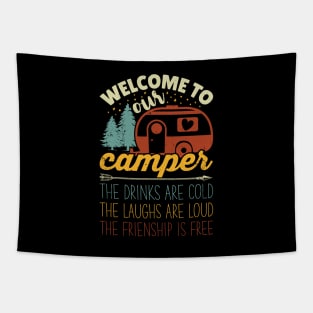 Welcome To Our Camper Tapestry