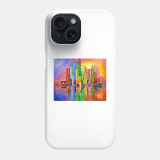 The city of happy people Phone Case