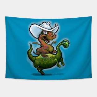 Cowboy Dinosaur Tapestry