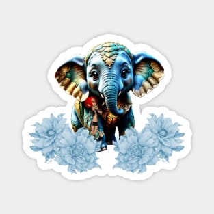 Cute little elephant with fairy Magnet