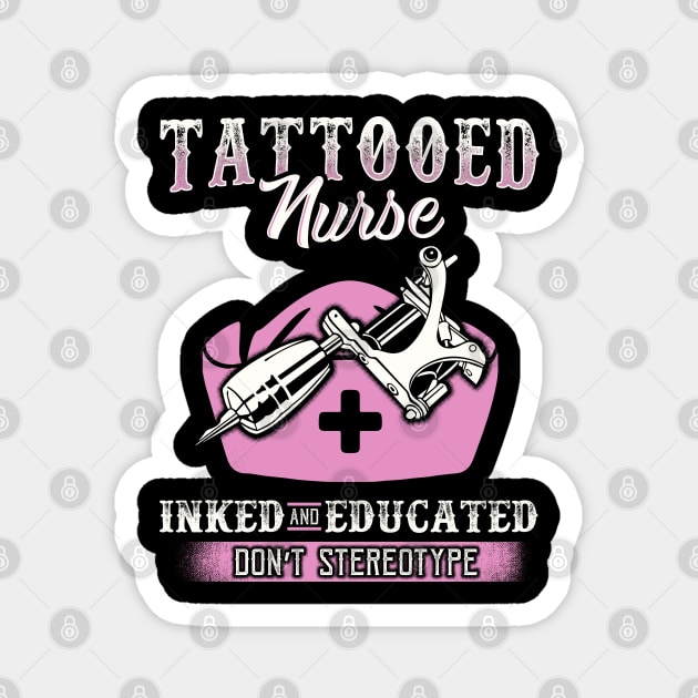 Tattooed Nurse Magnet by KsuAnn