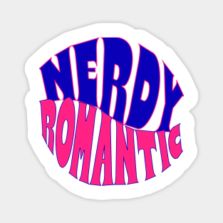 Nerdy Romantic Wave with border Magnet