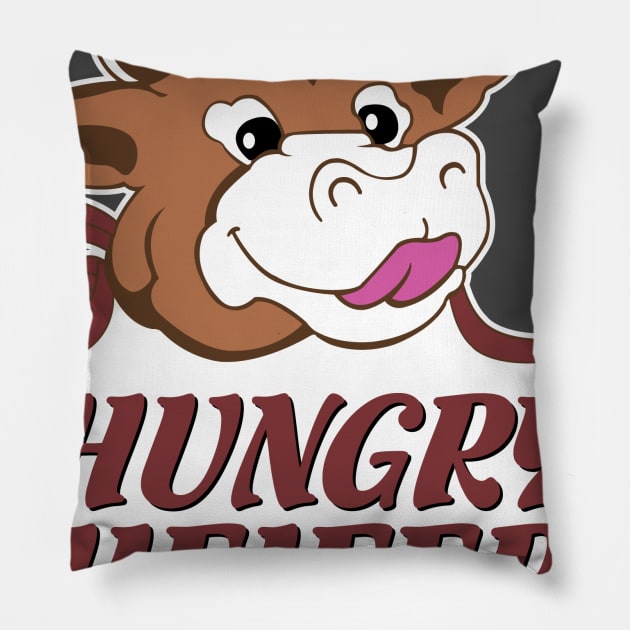 Hungry Heifer Pillow by marpar03