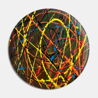 Happy lines acrylic abstract artwork Pin